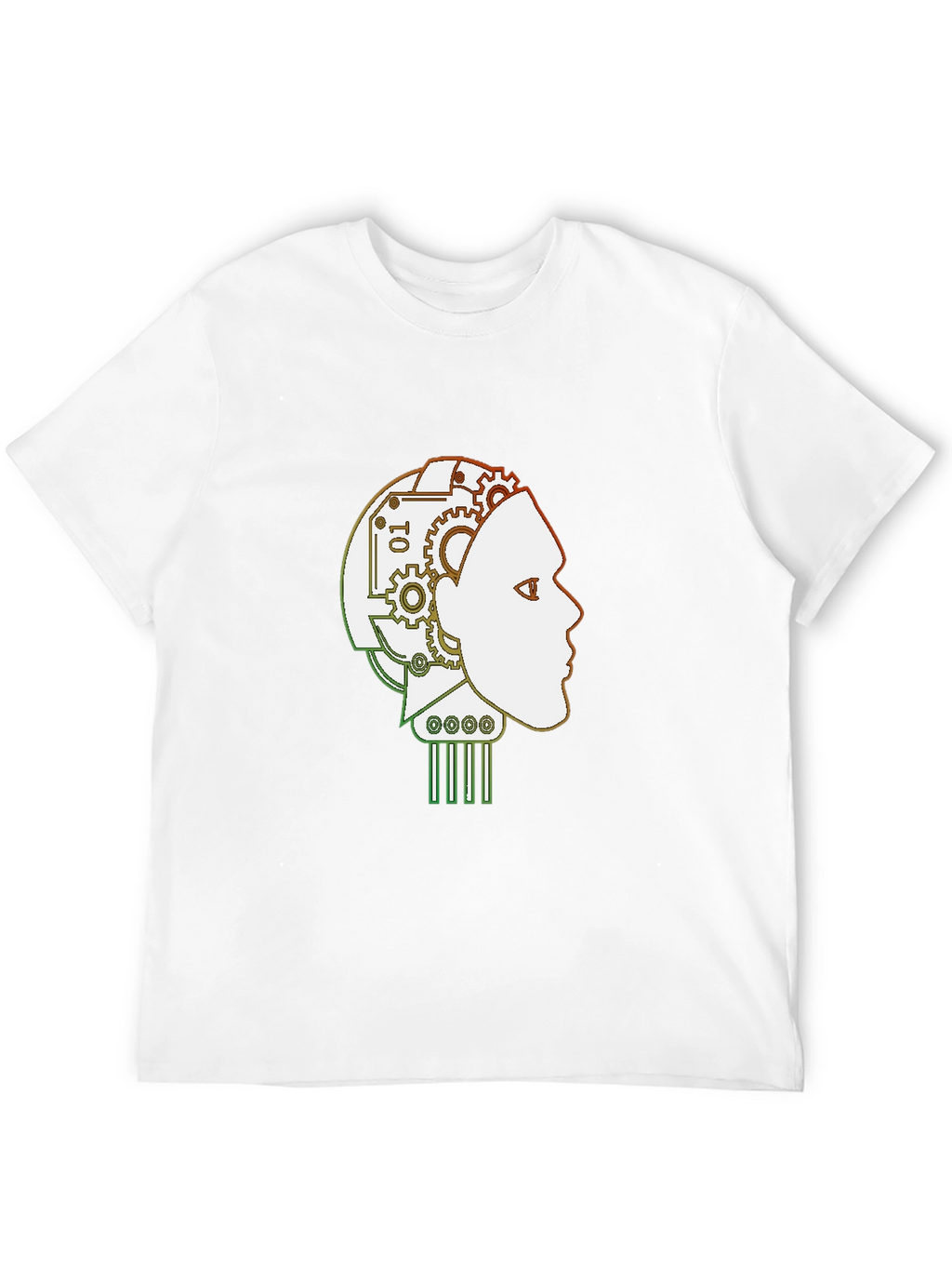 Robot Mind T-Shirt - Stylish AI Head Design