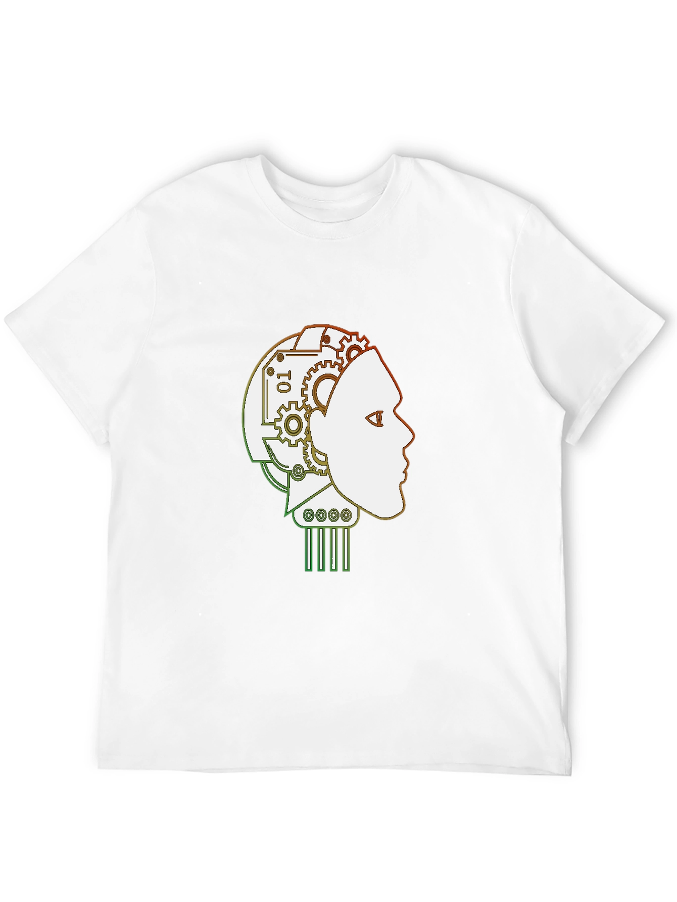 Robot Mind T-Shirt - Stylish AI Head Design