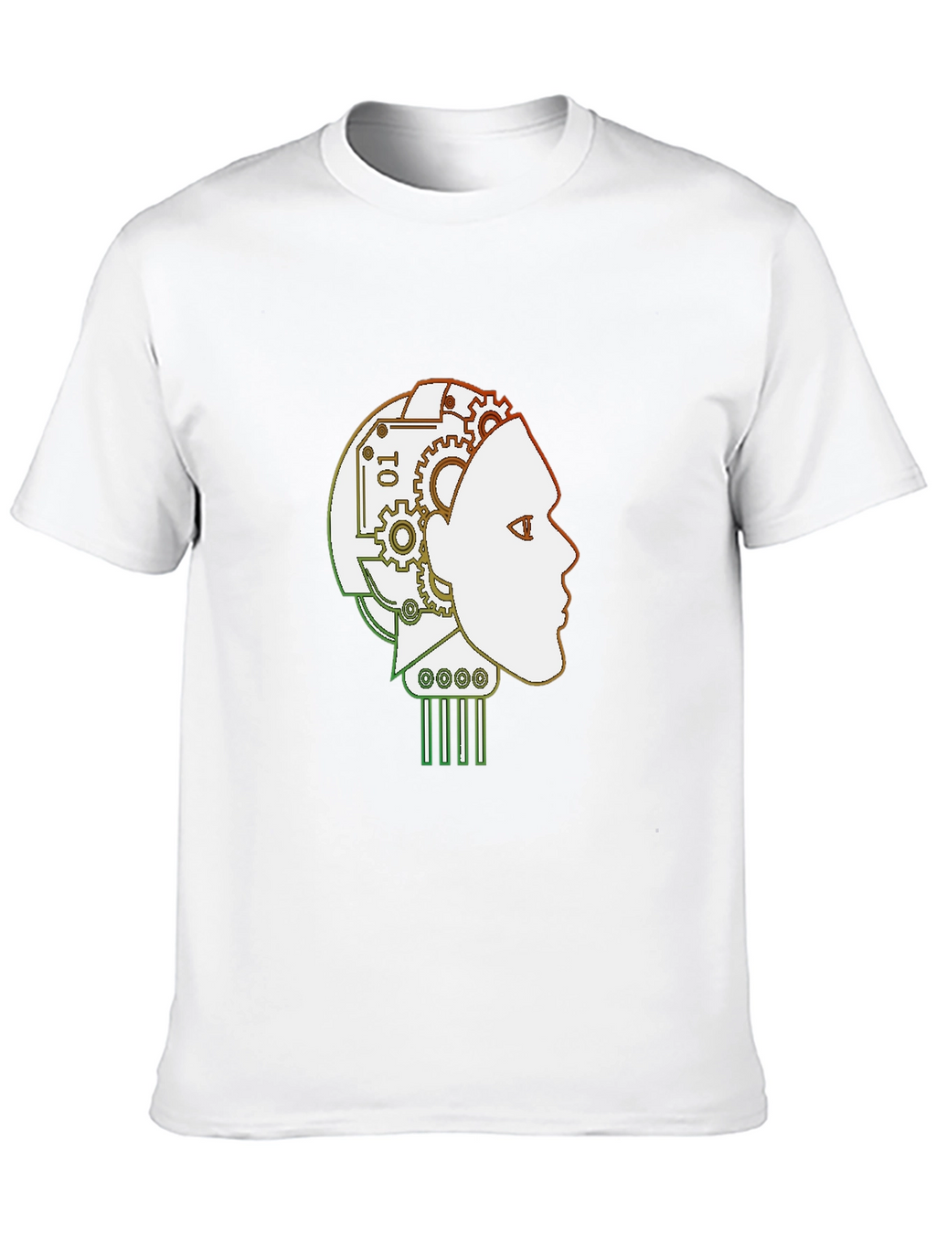 Robot Mind T-Shirt - Stylish AI Head Design