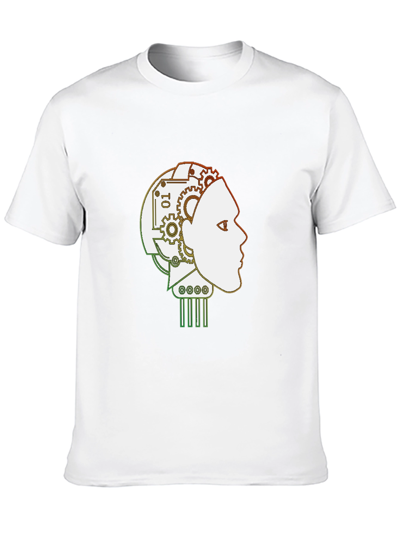 Robot Mind T-Shirt - Stylish AI Head Design