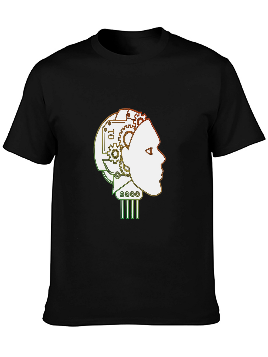 Robot Mind T-Shirt - Stylish AI Head Design