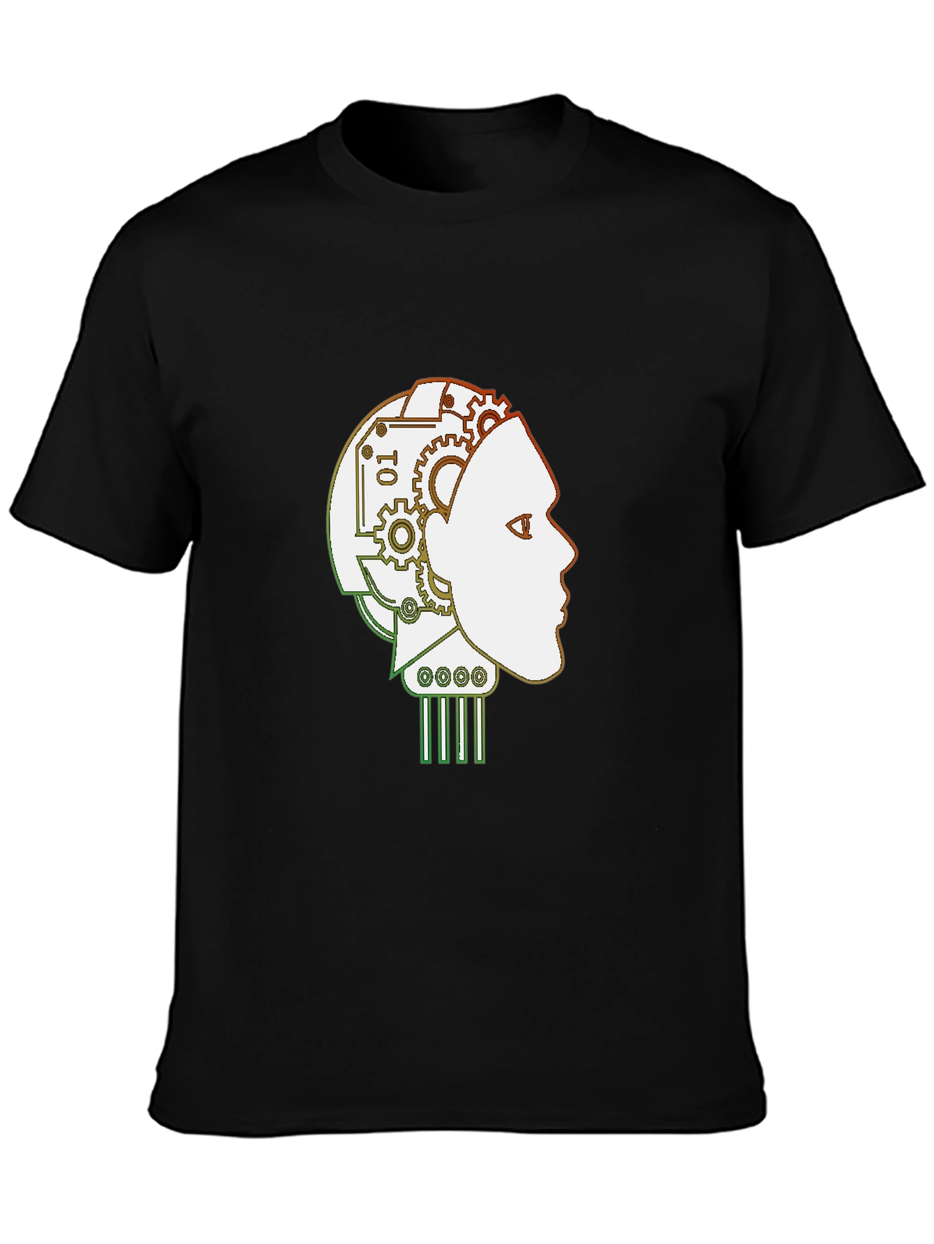 Robot Mind T-Shirt - Stylish AI Head Design