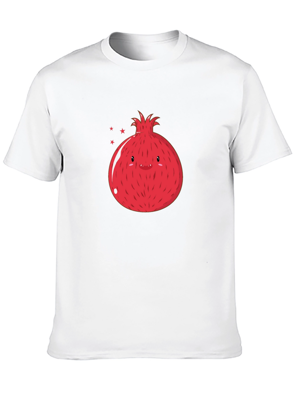 Cute Pomegranate Graphic T-Shirt - Black