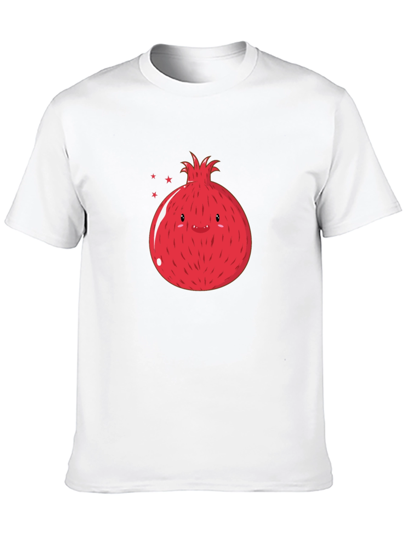 Cute Pomegranate Graphic T-Shirt - Black