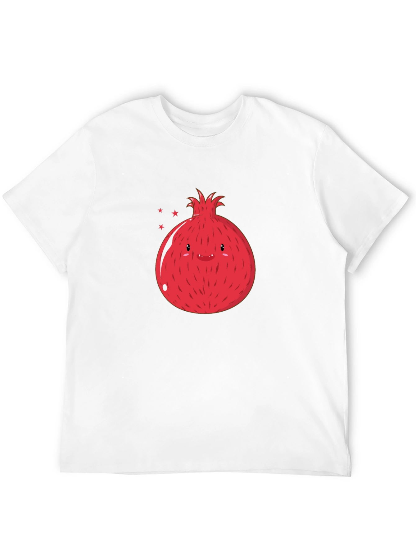 Cute Pomegranate Graphic T-Shirt - Black