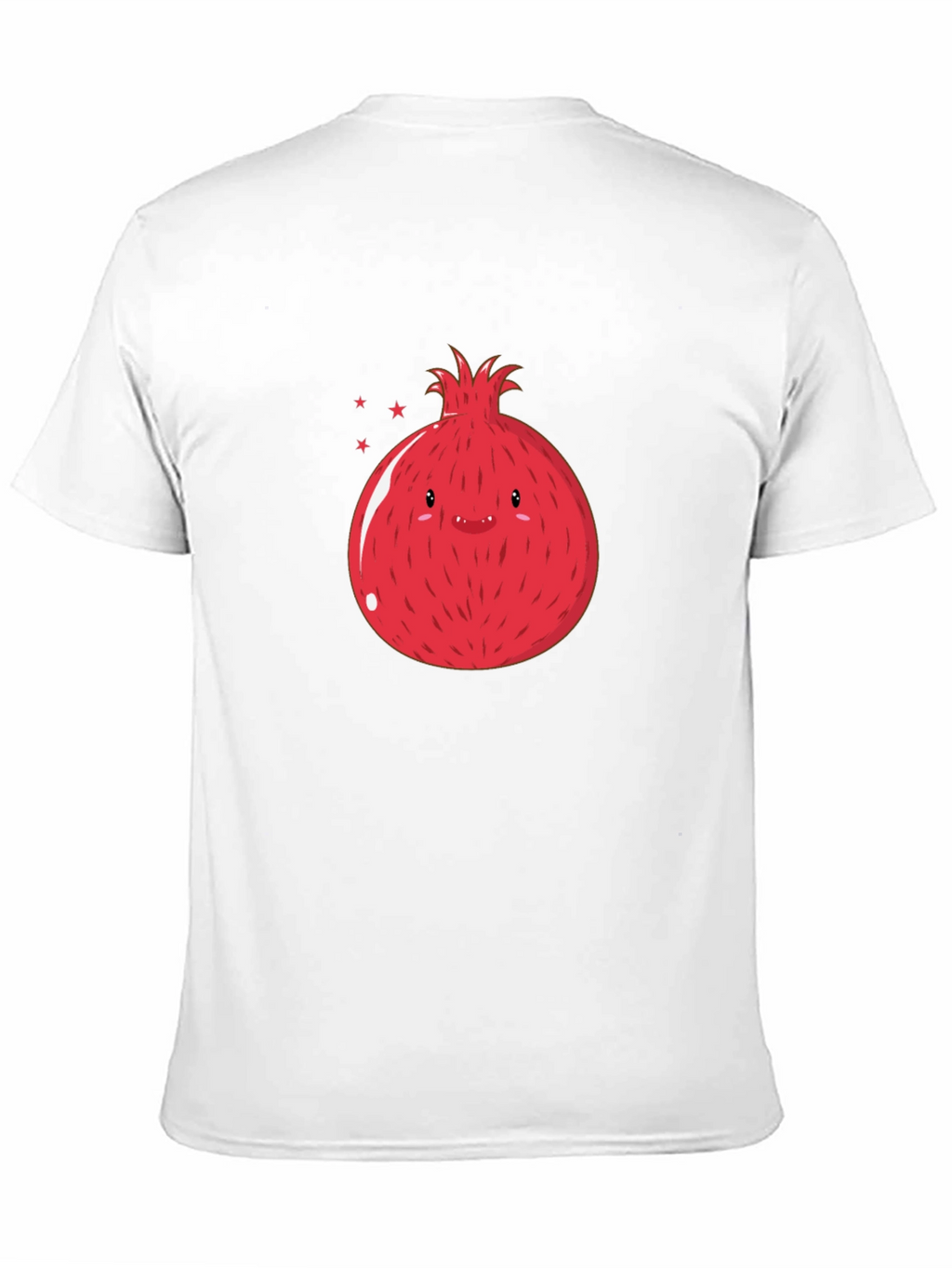Cute Pomegranate Graphic T-Shirt - Black
