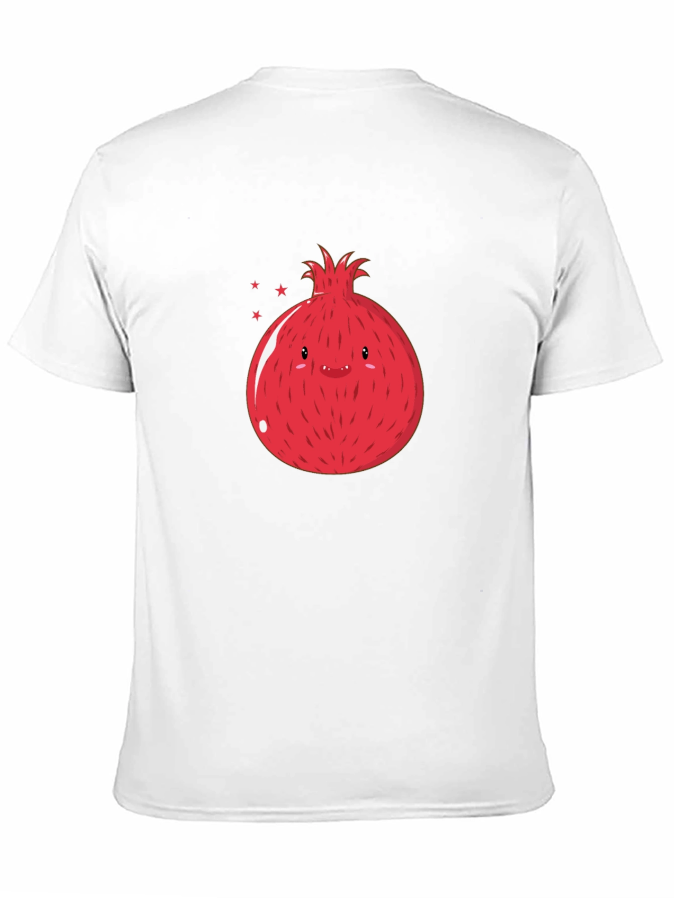 Cute Pomegranate Graphic T-Shirt - Black
