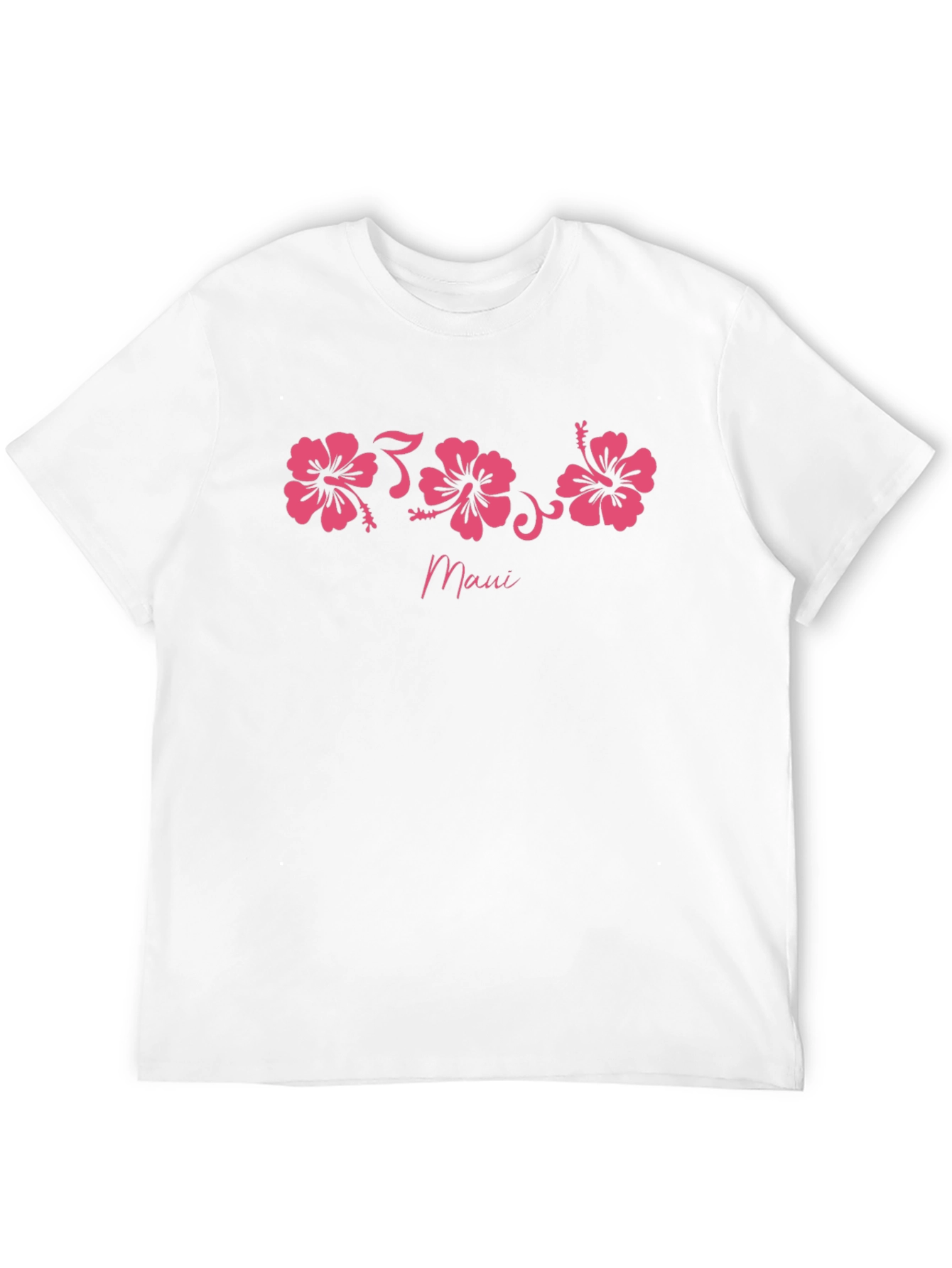 Maui Hibiscus Flower Graphic T-Shirt