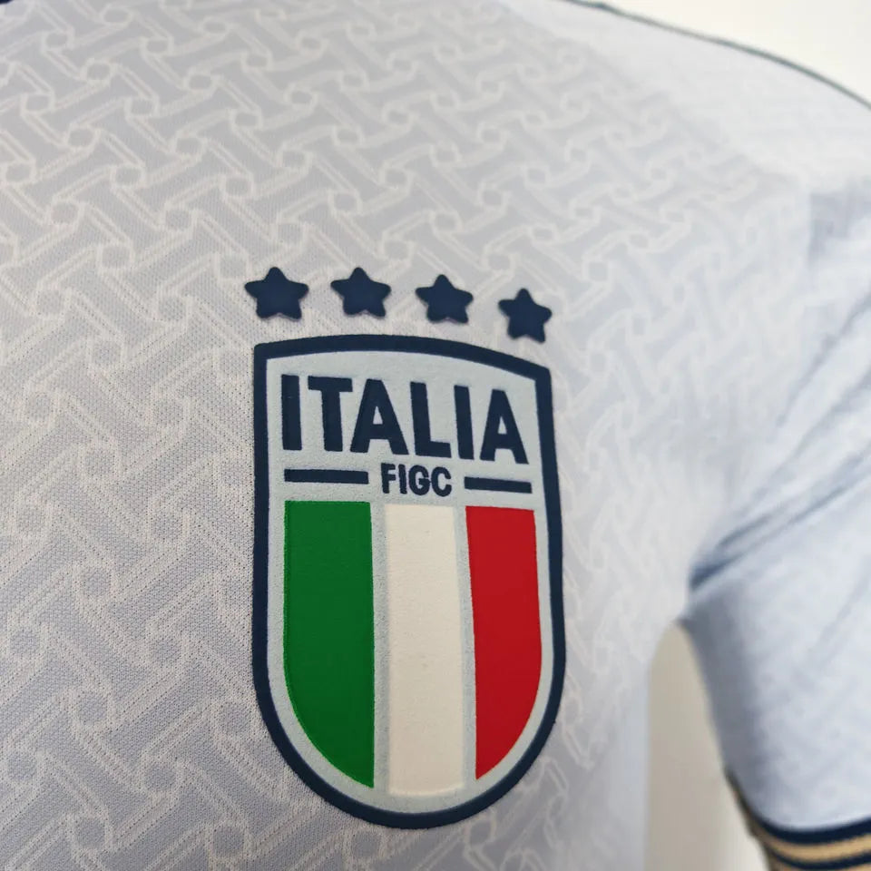 2026/27 Italy Away White Player Version Soccer Jersey Detail 2