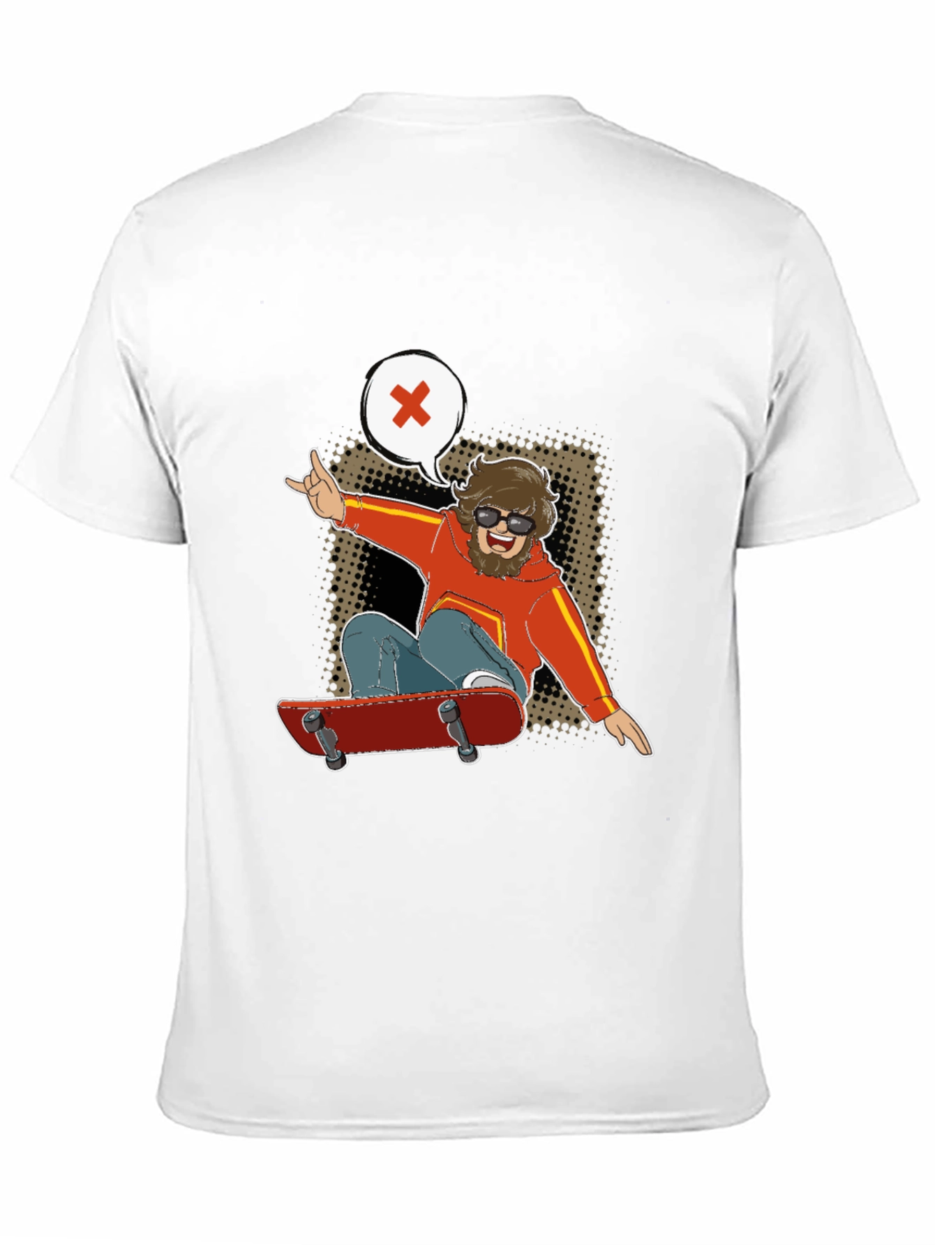 Skater Dude Graphic Tee - Cool & Casual
