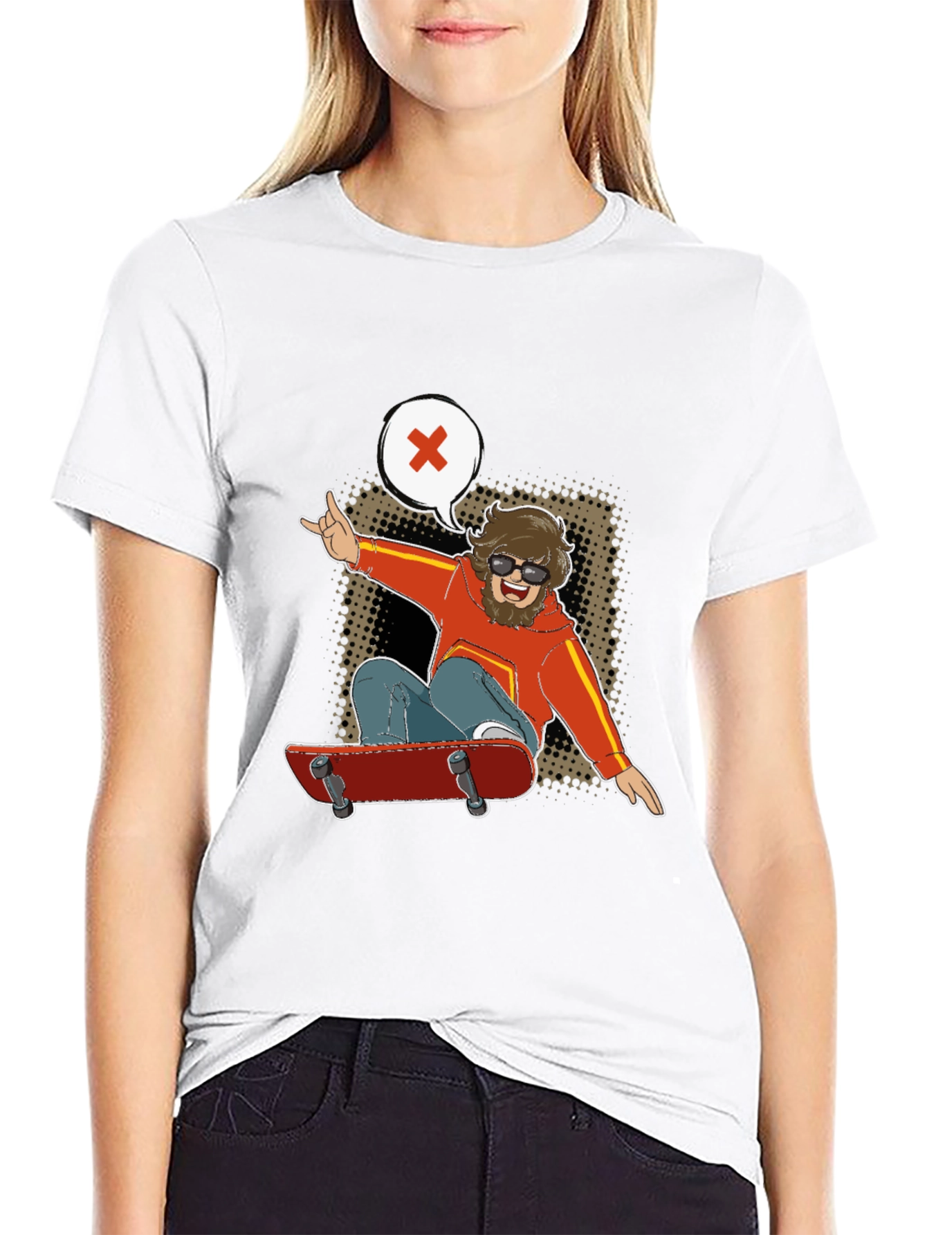 Skater Dude Graphic Tee - Cool & Casual