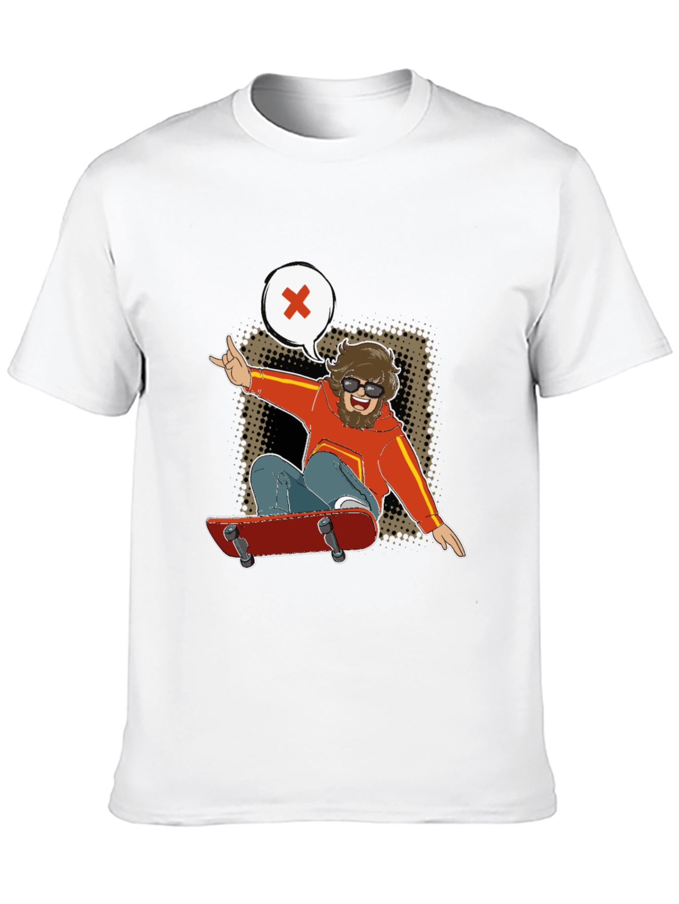 Skater Dude Graphic Tee - Cool & Casual