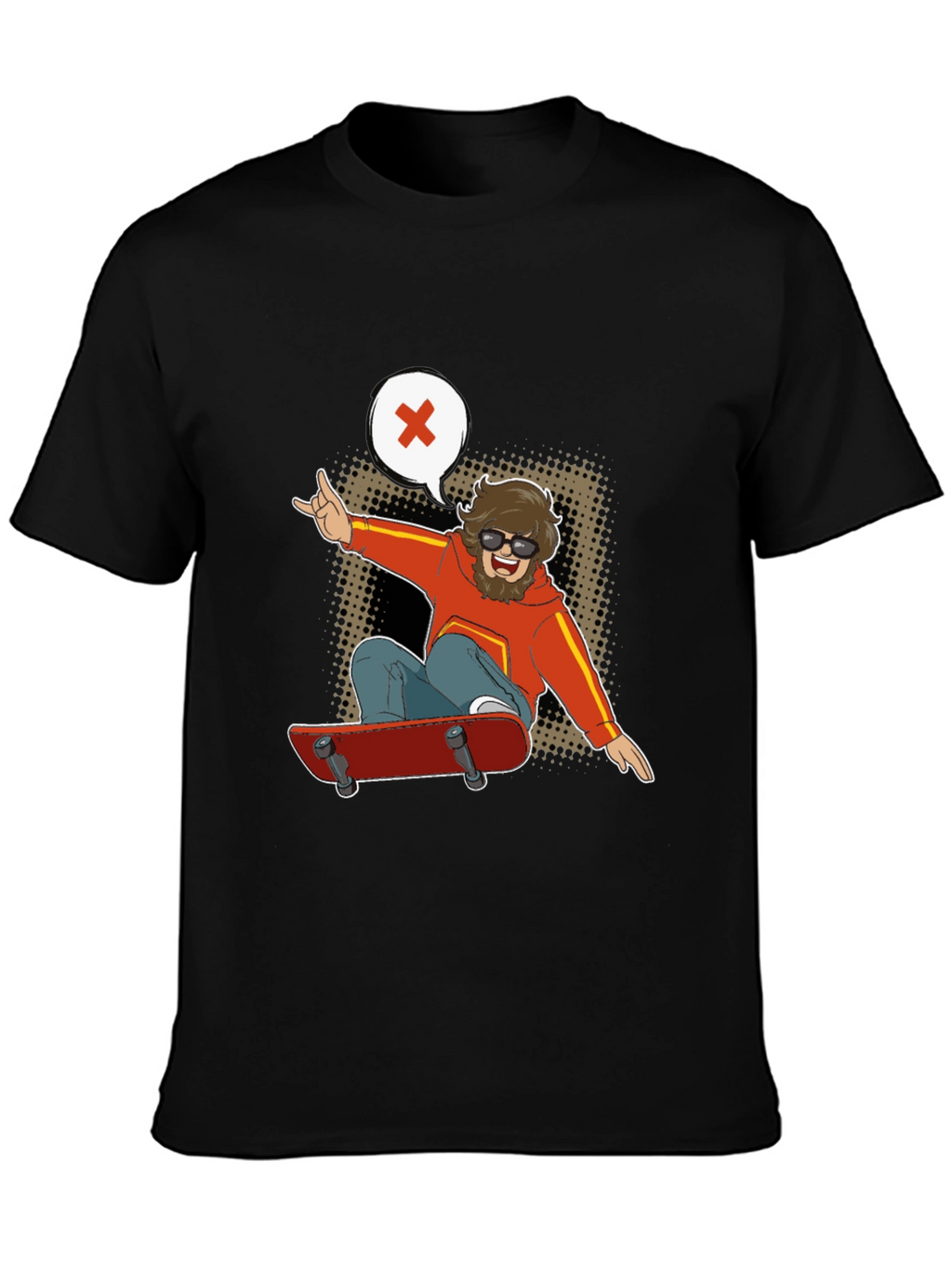Skater Dude Graphic Tee - Cool & Casual