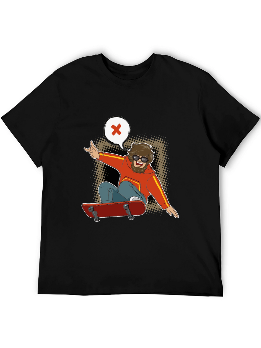 Skater Dude Graphic Tee - Cool & Casual