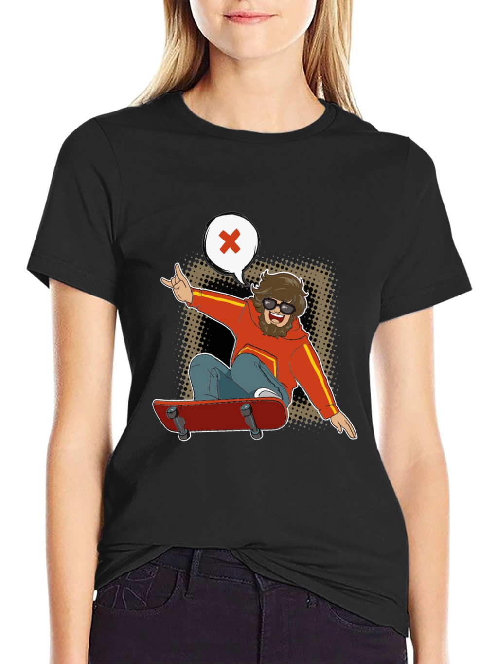 Skater Dude Graphic Tee - Cool & Casual