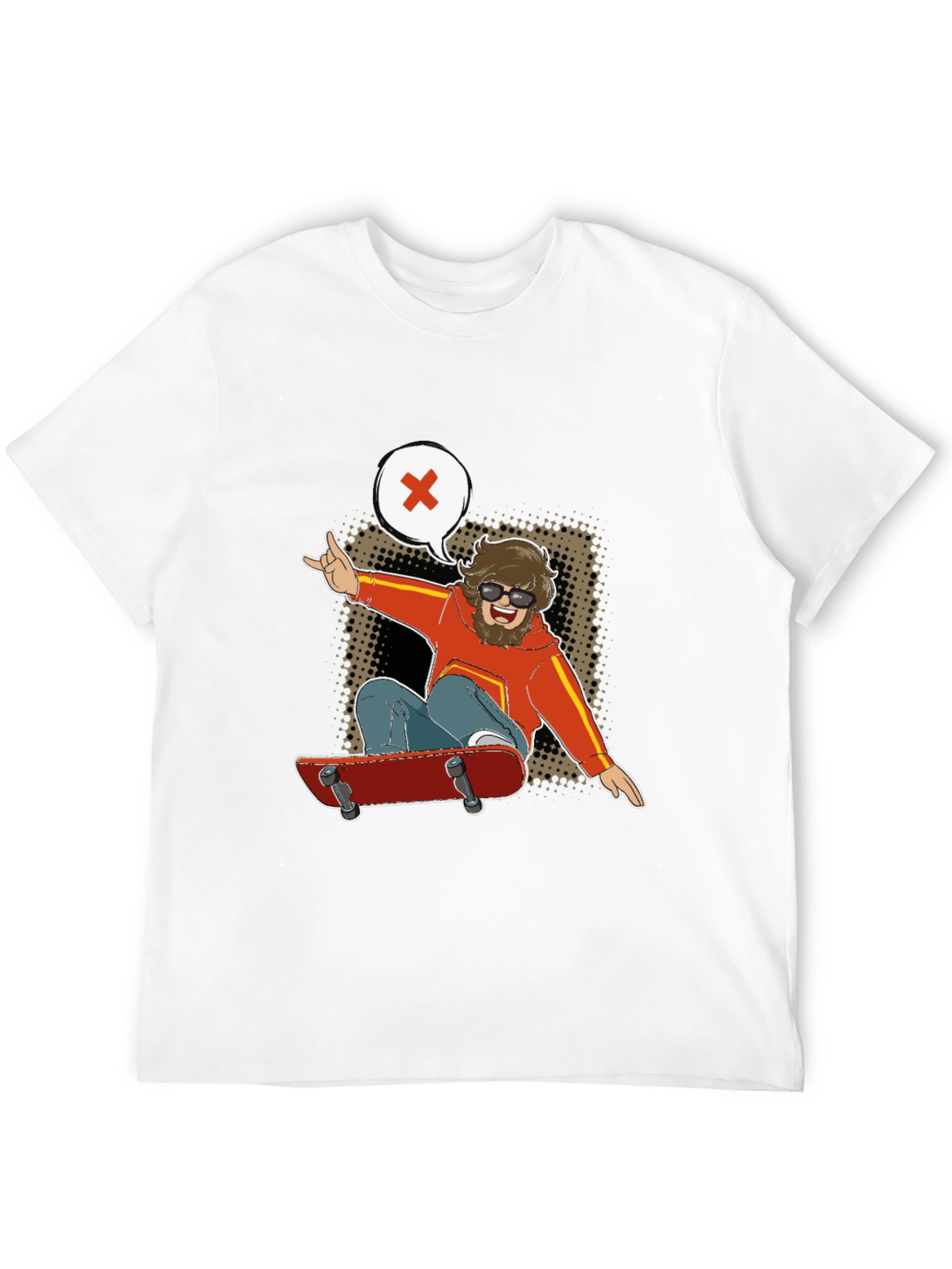 Skater Dude Graphic Tee - Cool & Casual