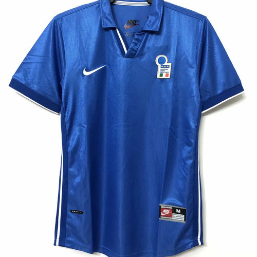 1998 Italy Home Blue Retro Soccer Jersey Front