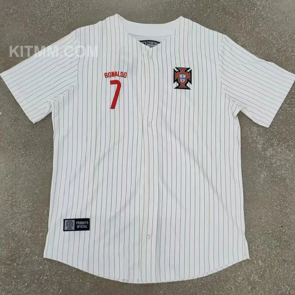 2025/26 Portugal Grey GK Soccer Jersey Detail 4