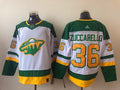 Men's Minnesota Wild Mats Zuccarello #36 White Breakaway Jerseys
