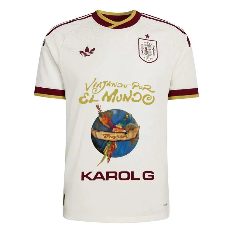 2026/27 Spain 1:1 Quality Away X-Karol G Graphics Fans Soccer Jersey Back