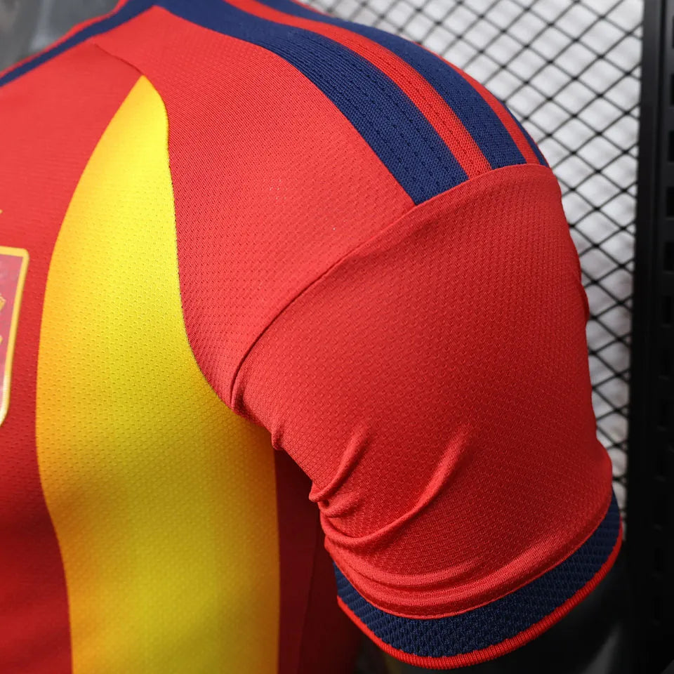 2026/27 Spain Special Edition Red And Yellow Player Version Soccer Jersey Detail 3