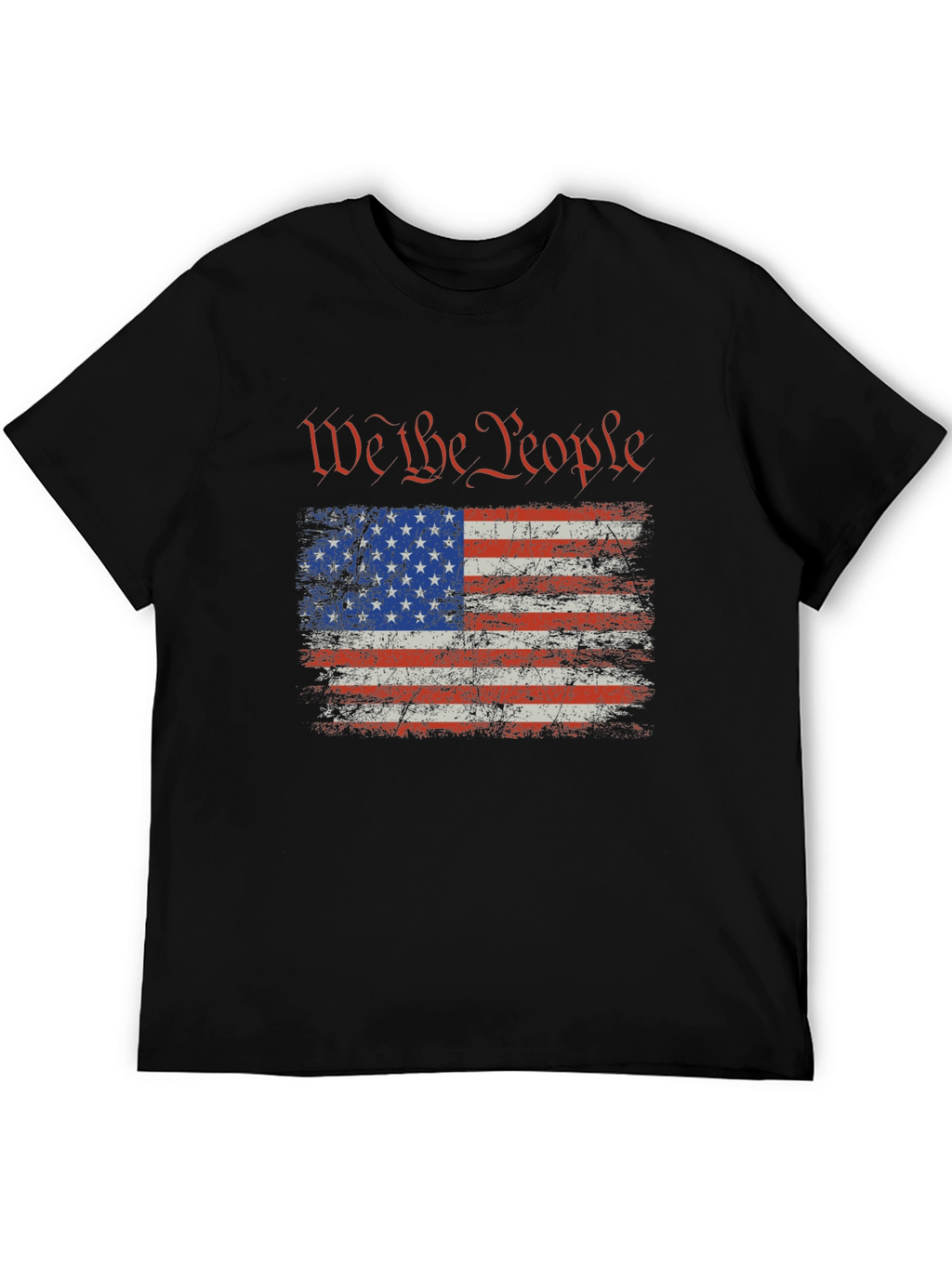 We The People USA Flag Graphic T-Shirt