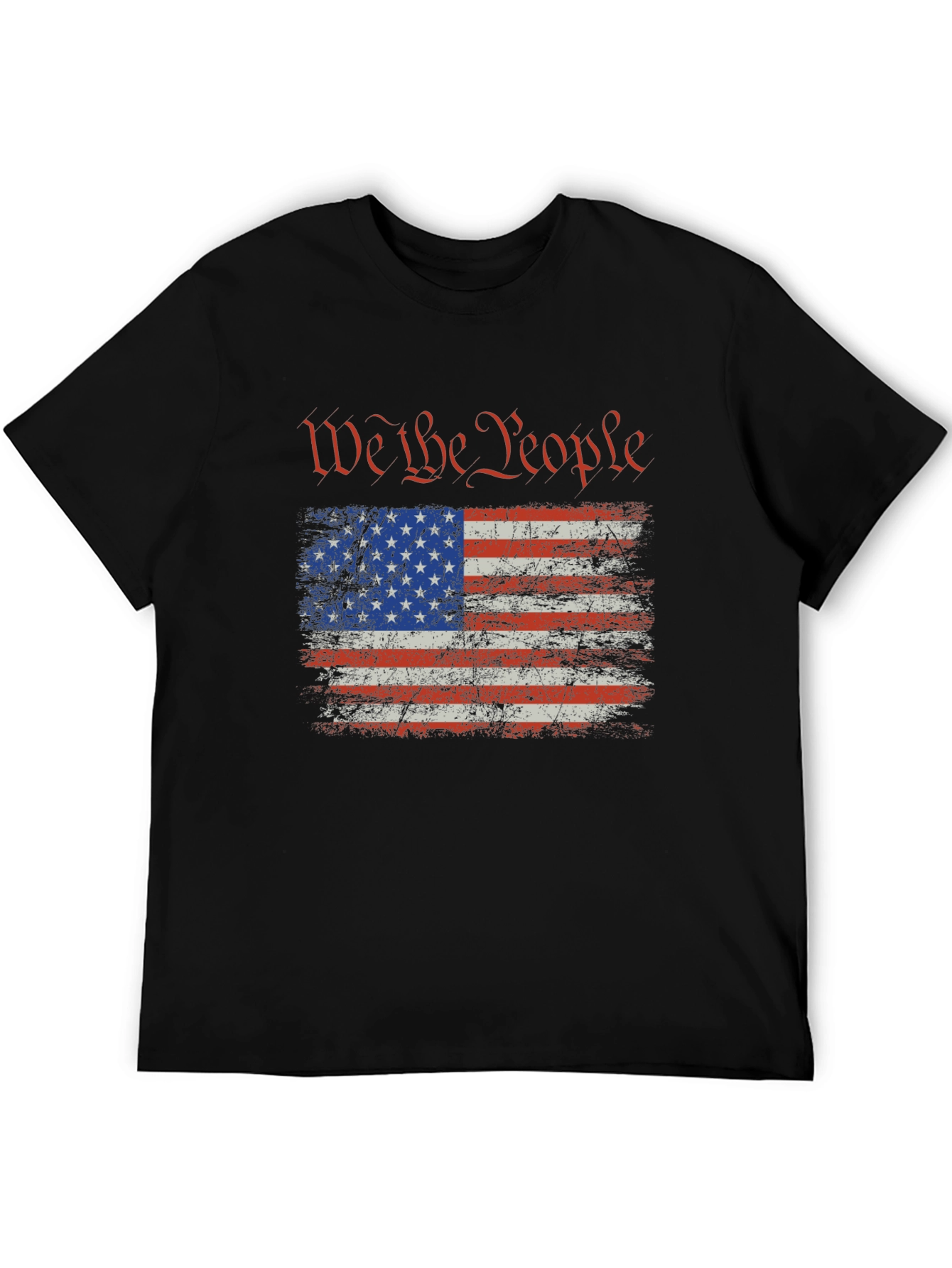 We The People USA Flag Graphic T-Shirt