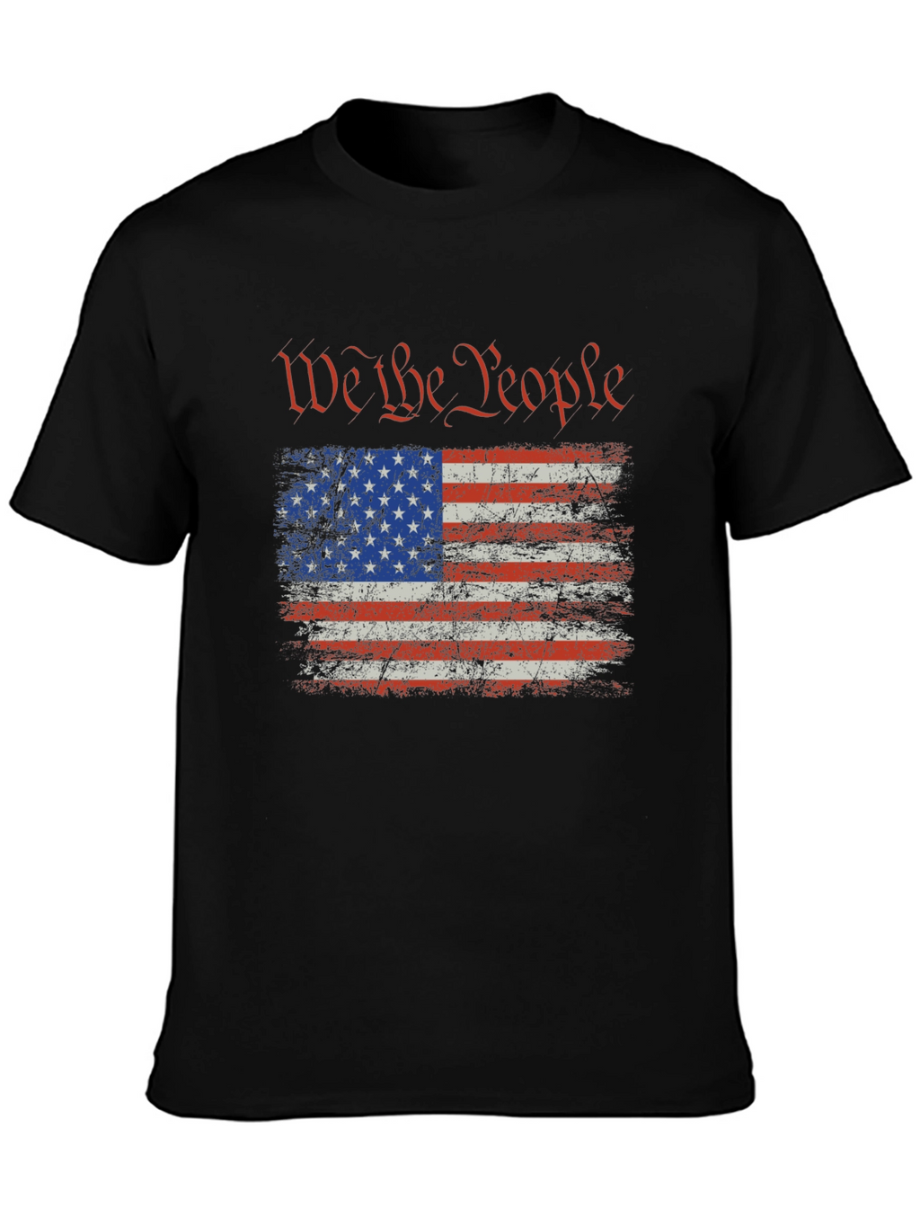 We The People USA Flag Graphic T-Shirt