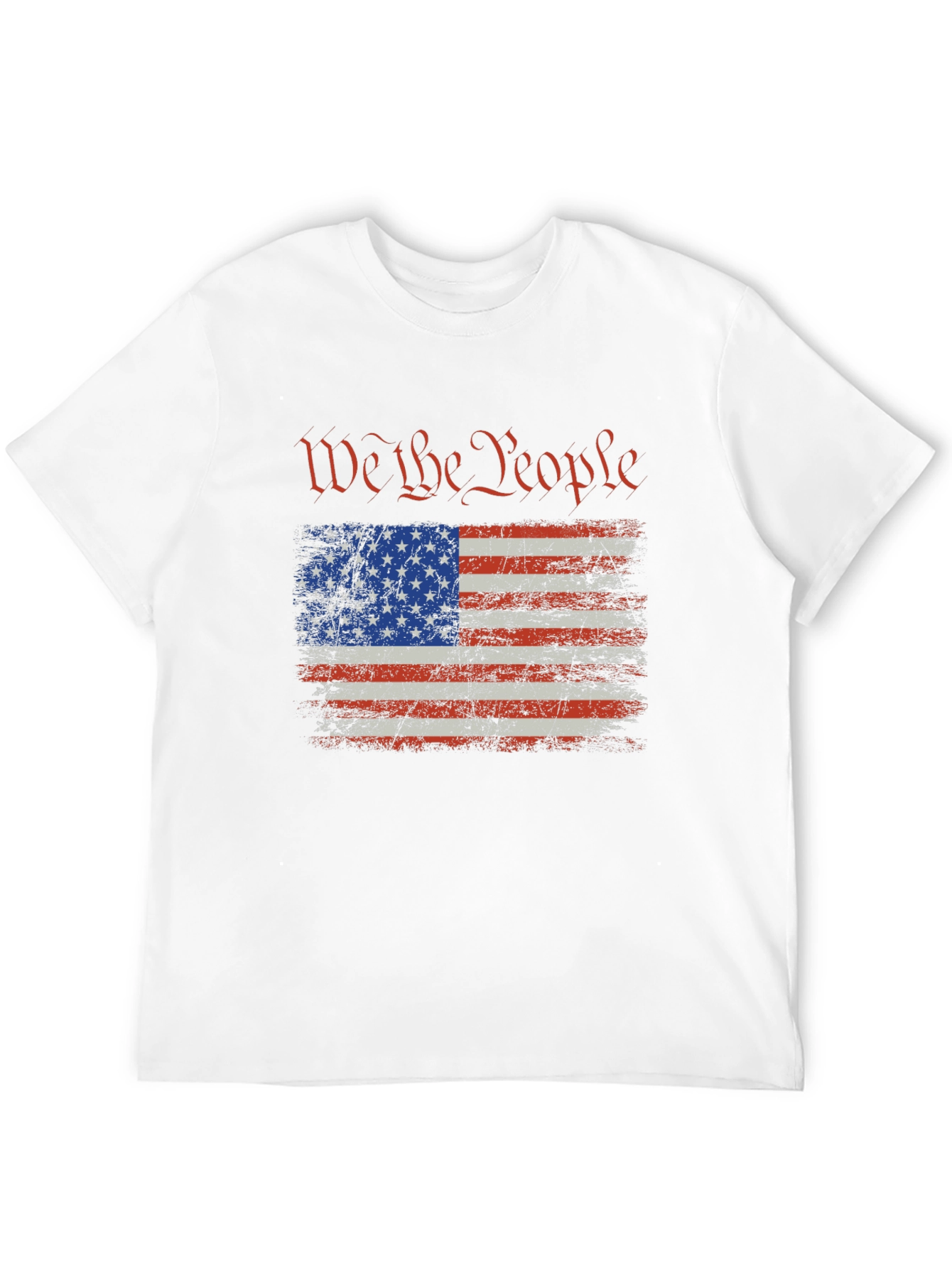 We The People USA Flag Graphic T-Shirt