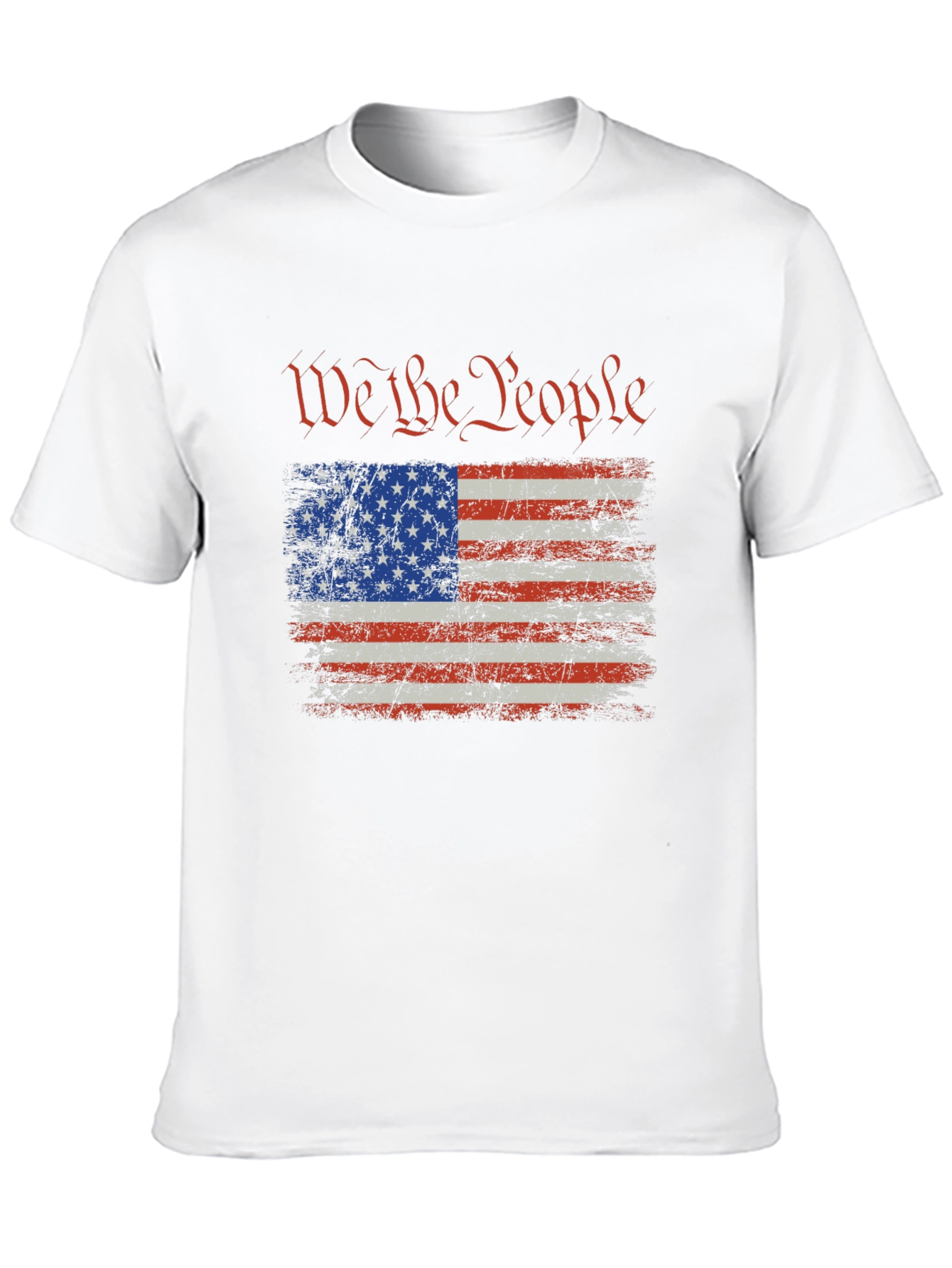 We The People USA Flag Graphic T-Shirt