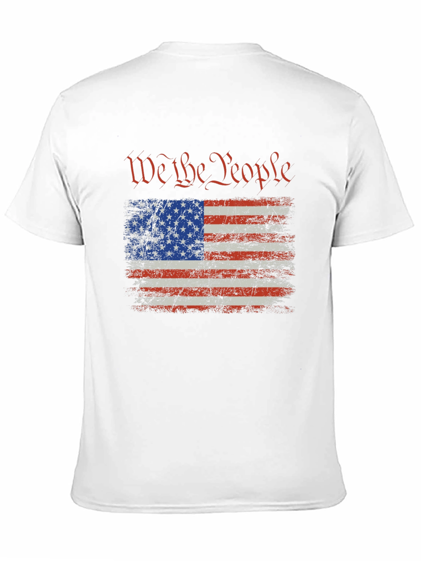 We The People USA Flag Graphic T-Shirt