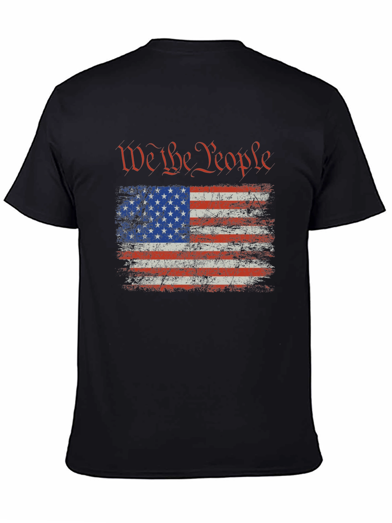 We The People USA Flag Graphic T-Shirt