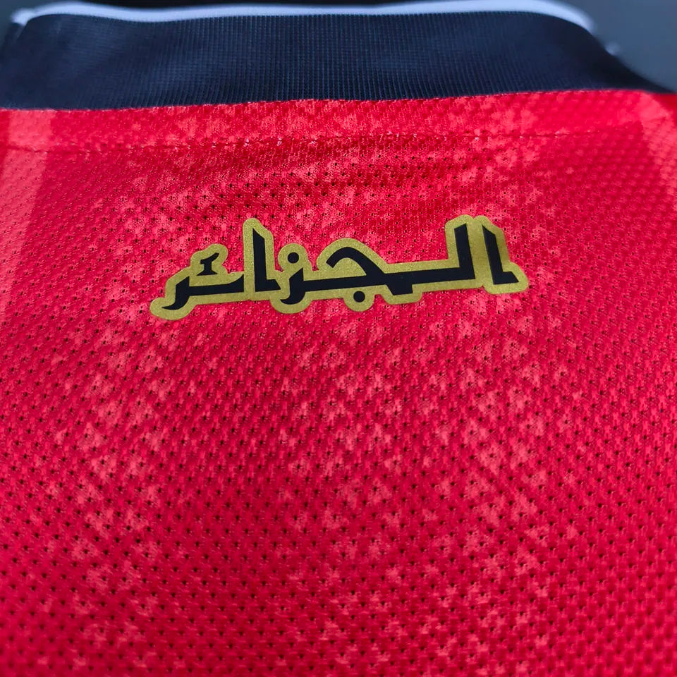 2026/27 Algeria Red Player Version Soccer Jersey Detail 2