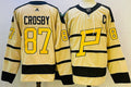 Men's Pittsburgh Penguins Sidney Crosby #87 Yellow Player Game Jerseys