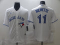 Men's Toronto Blue Jays Bo Bichette #11 White Replica Baseball Jerseys