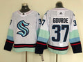 Men's Seattle Kraken Yanni Gourde #37 White Home Breakaway Player Jerseys