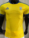 2026/27 Ukraine Home Yellow Player Version Soccer Jersey Front