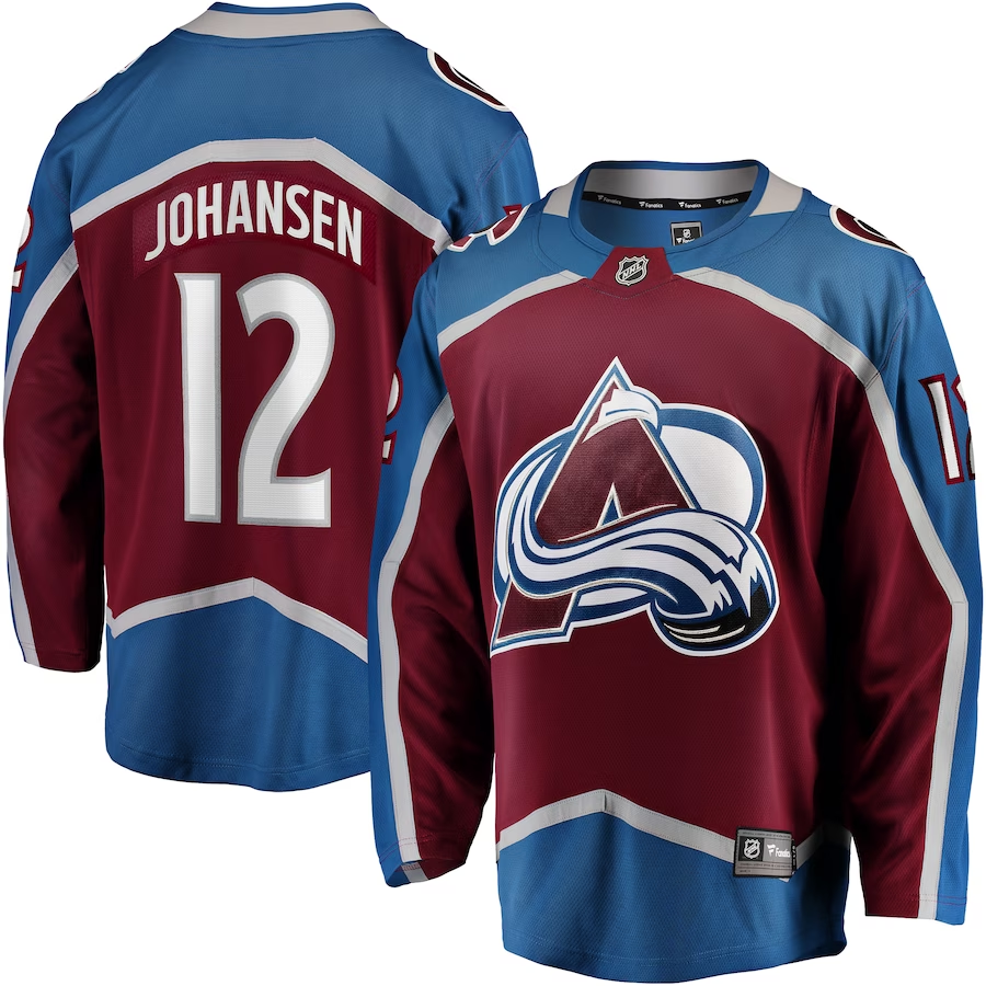 Men's Colorado Avalanche Ryan Johansen #12 Maroon Home Breakaway Jerseys