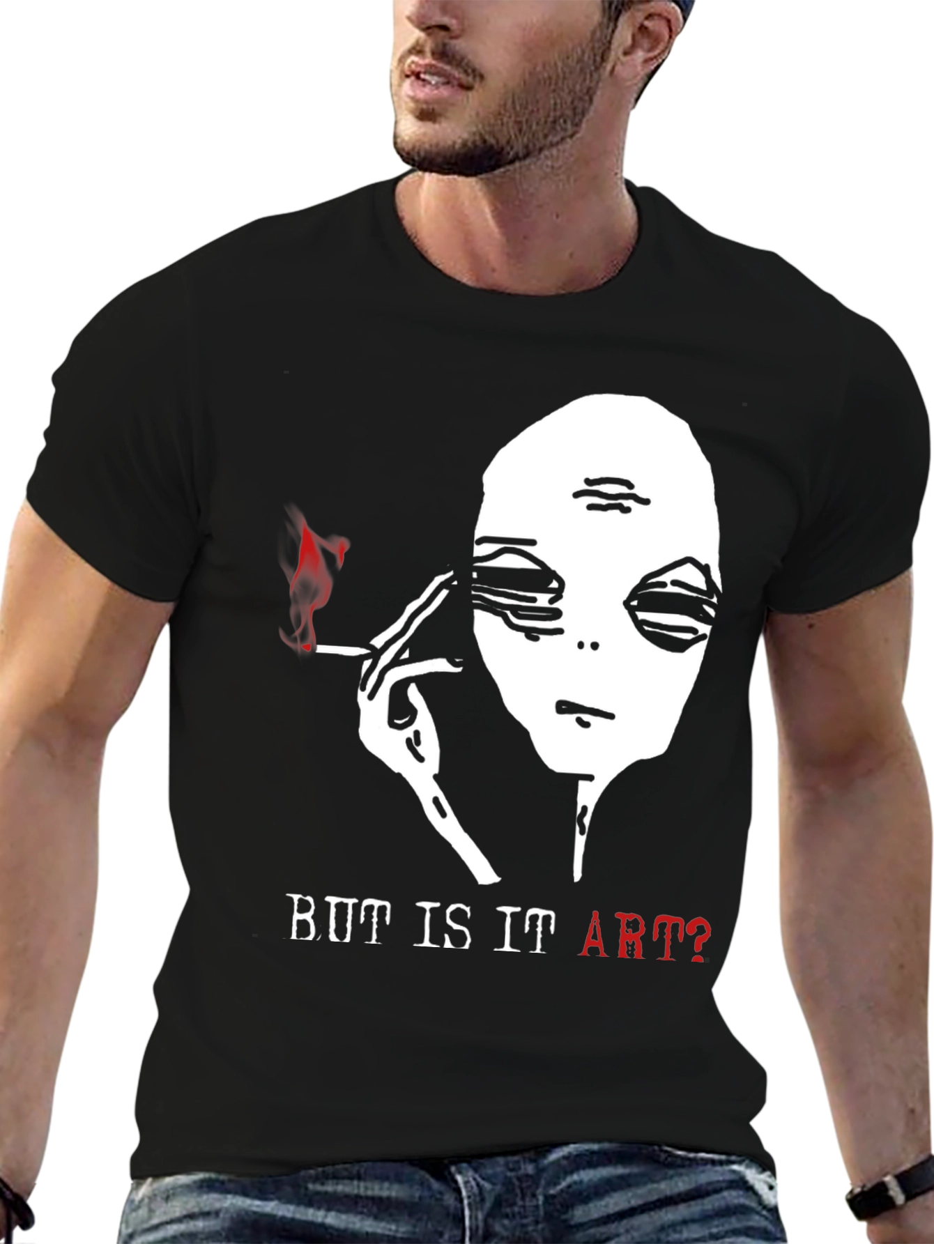 Alien Smoking T-Shirt - But Is It Art?