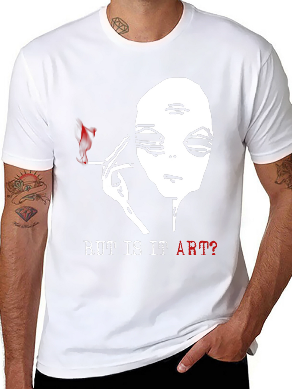 Alien Smoking T-Shirt - But Is It Art?