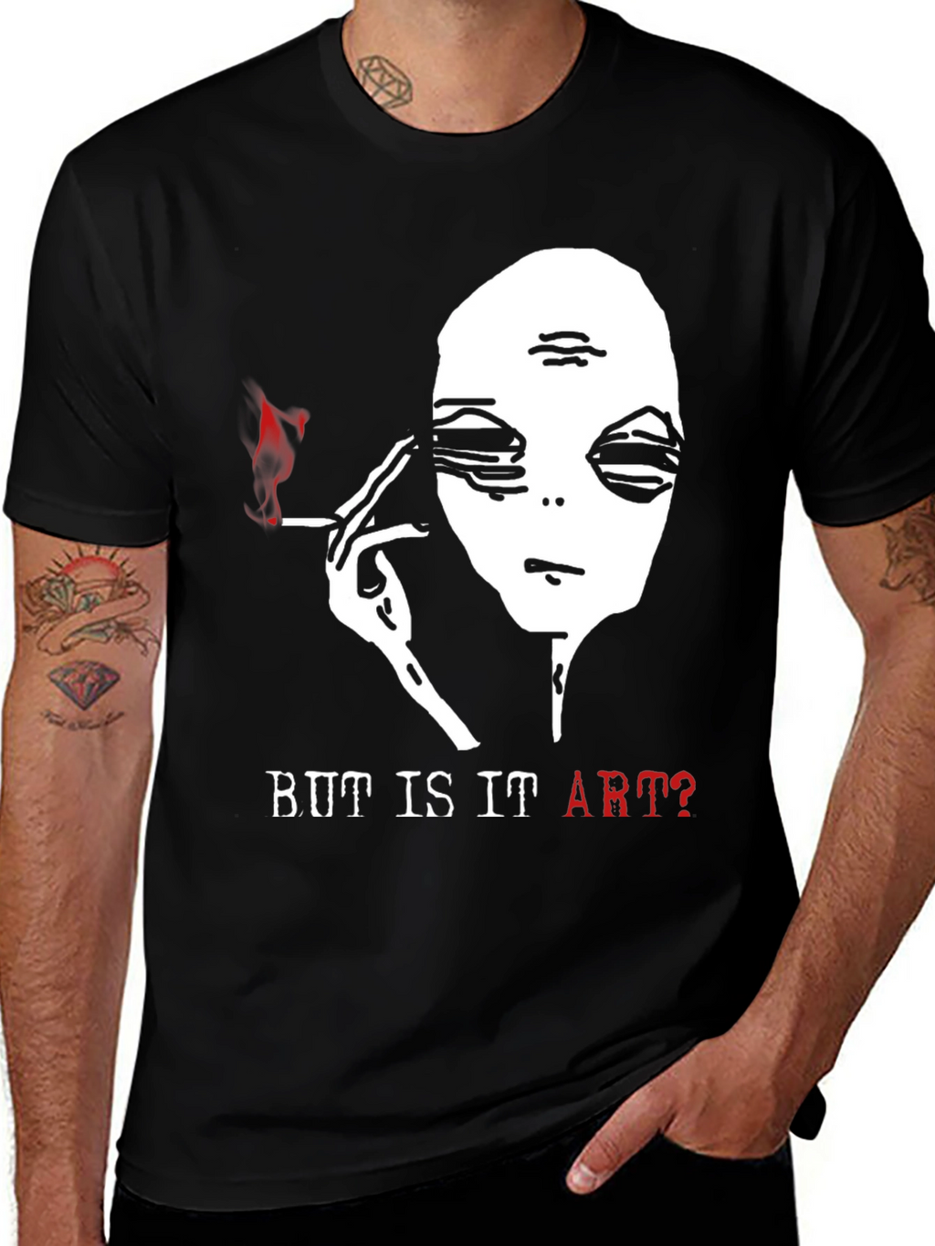 Alien Smoking T-Shirt - But Is It Art?