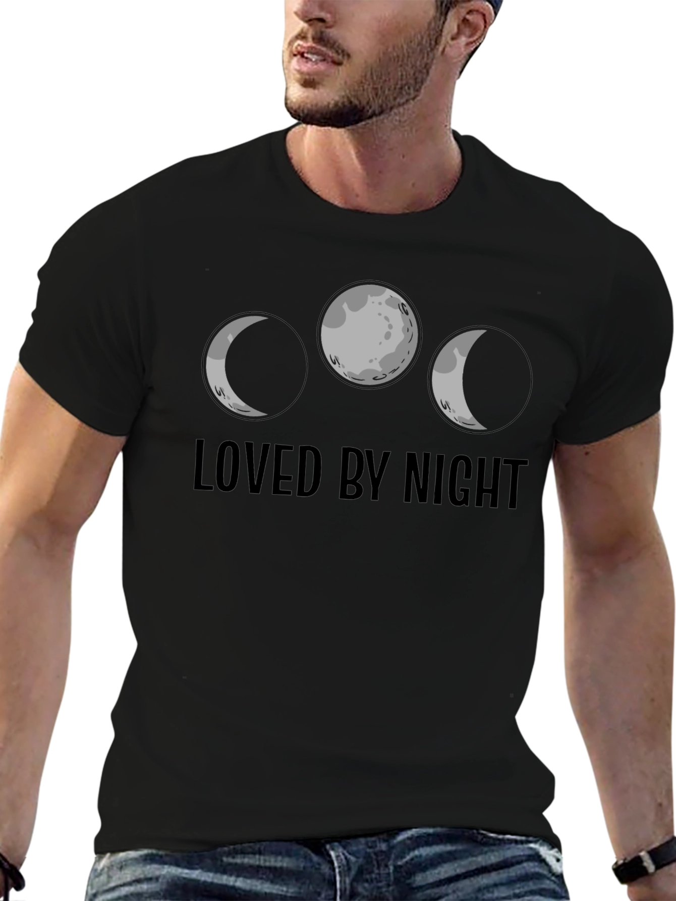 Loved by Night Moon Phases T-Shirt