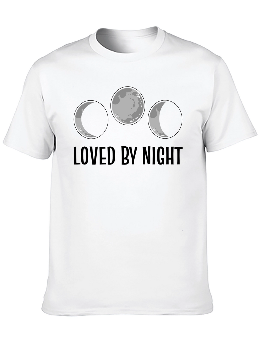 Loved by Night Moon Phases T-Shirt