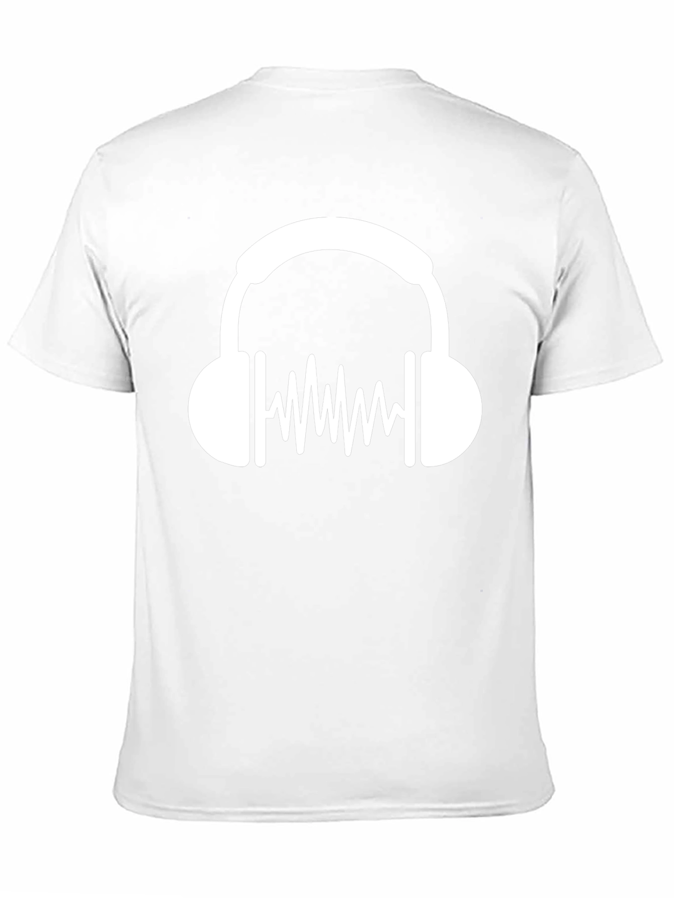 Cool Headphone Graphic Black T-Shirt