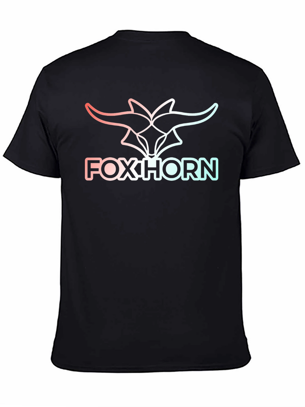 Foxhorn Graphic Tee - Stylish Black T-Shirt