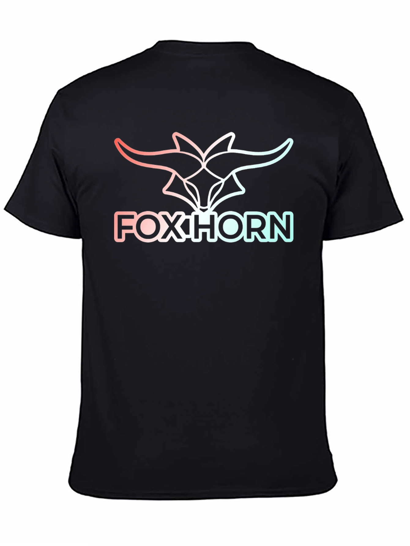 Foxhorn Graphic Tee - Stylish Black T-Shirt