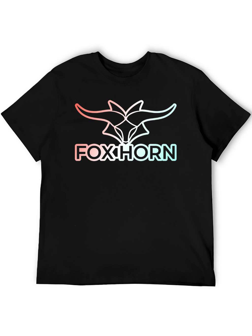 Foxhorn Graphic Tee - Stylish Black T-Shirt
