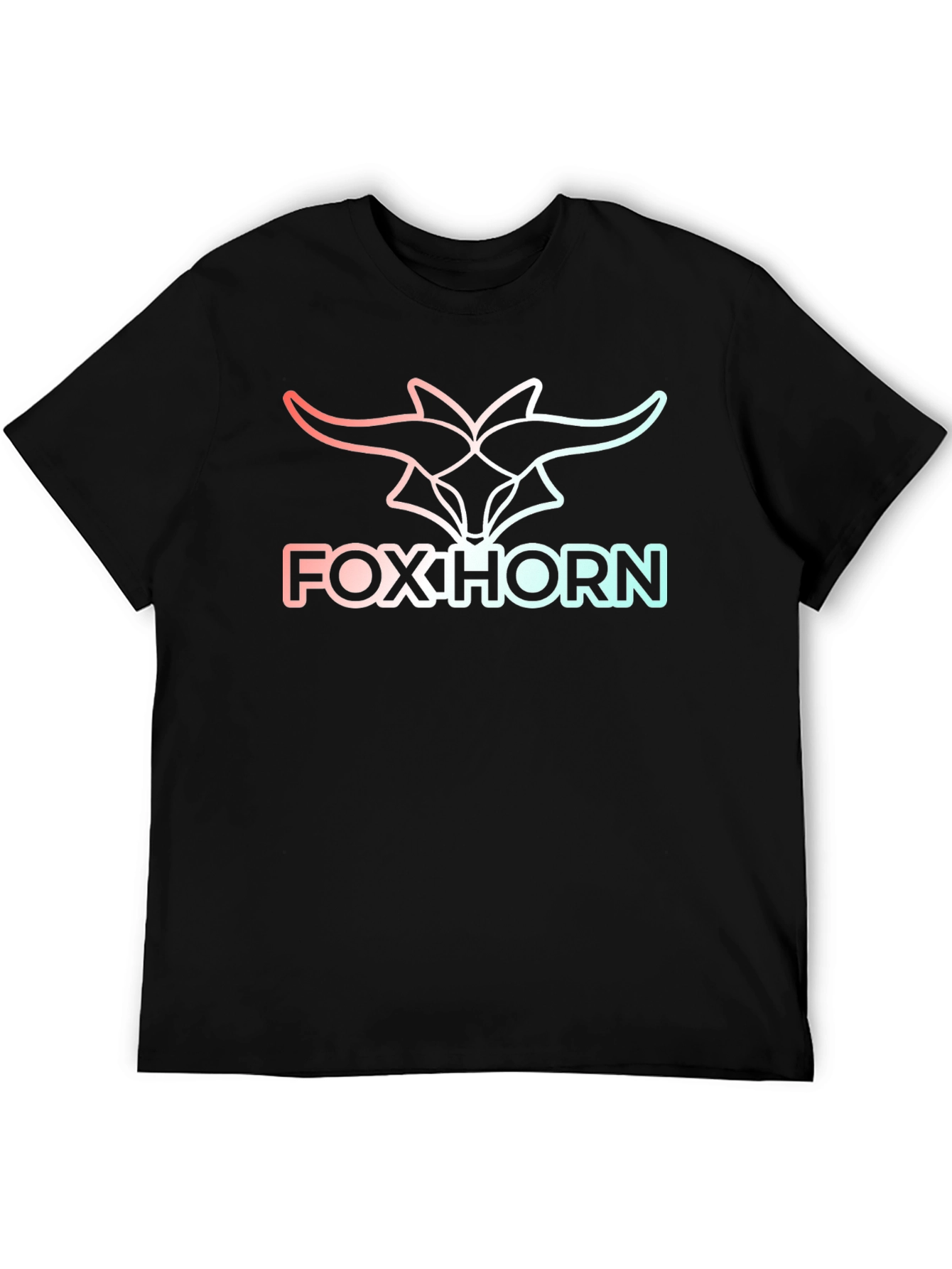 Foxhorn Graphic Tee - Stylish Black T-Shirt