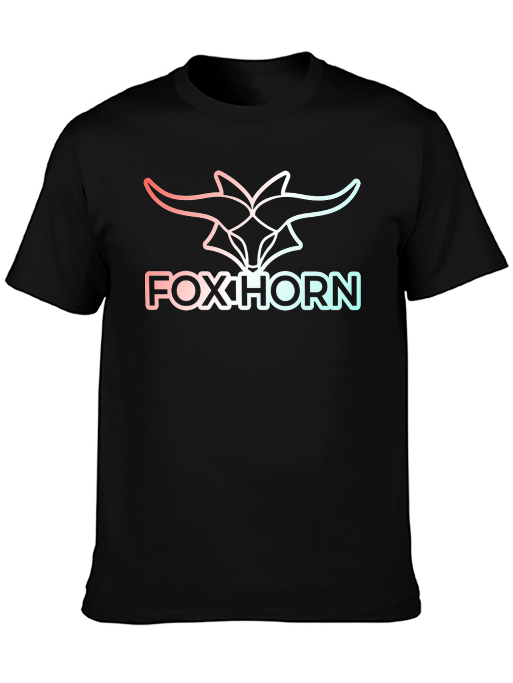 Foxhorn Graphic Tee - Stylish Black T-Shirt
