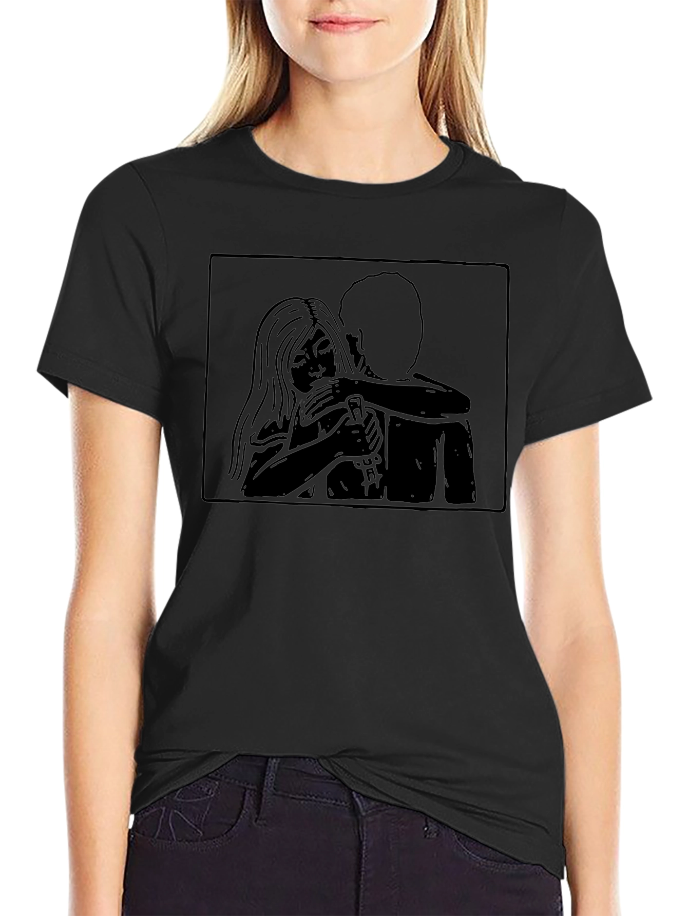 Embrace Graphic Tee - Unisex Black T-Shirt
